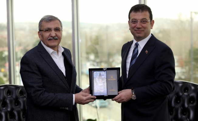 İmamoğlu : Beykoz Belediye Başkanı Murat Aydın’ı Ziyaret etti