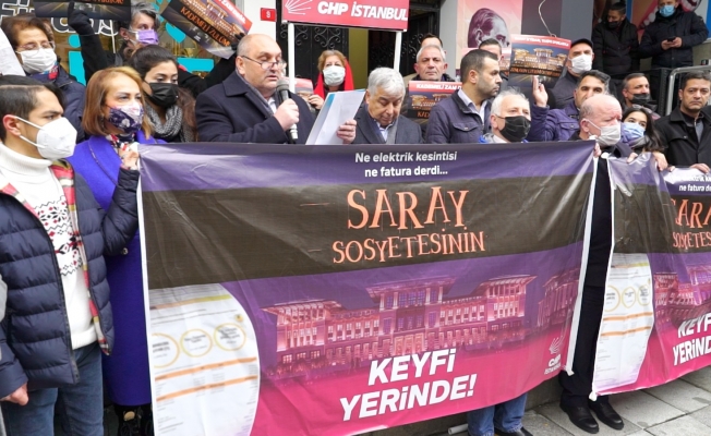 CHP Küçükçekmece’den Elekti̇ri̇k Faturalarına  Protesto