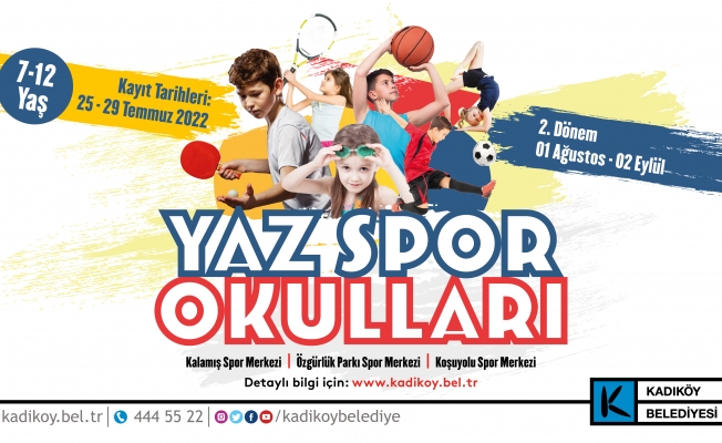 Kadıköy'de Yaz Spor Okulu 2. Dönem Kayıtları Başlıyor