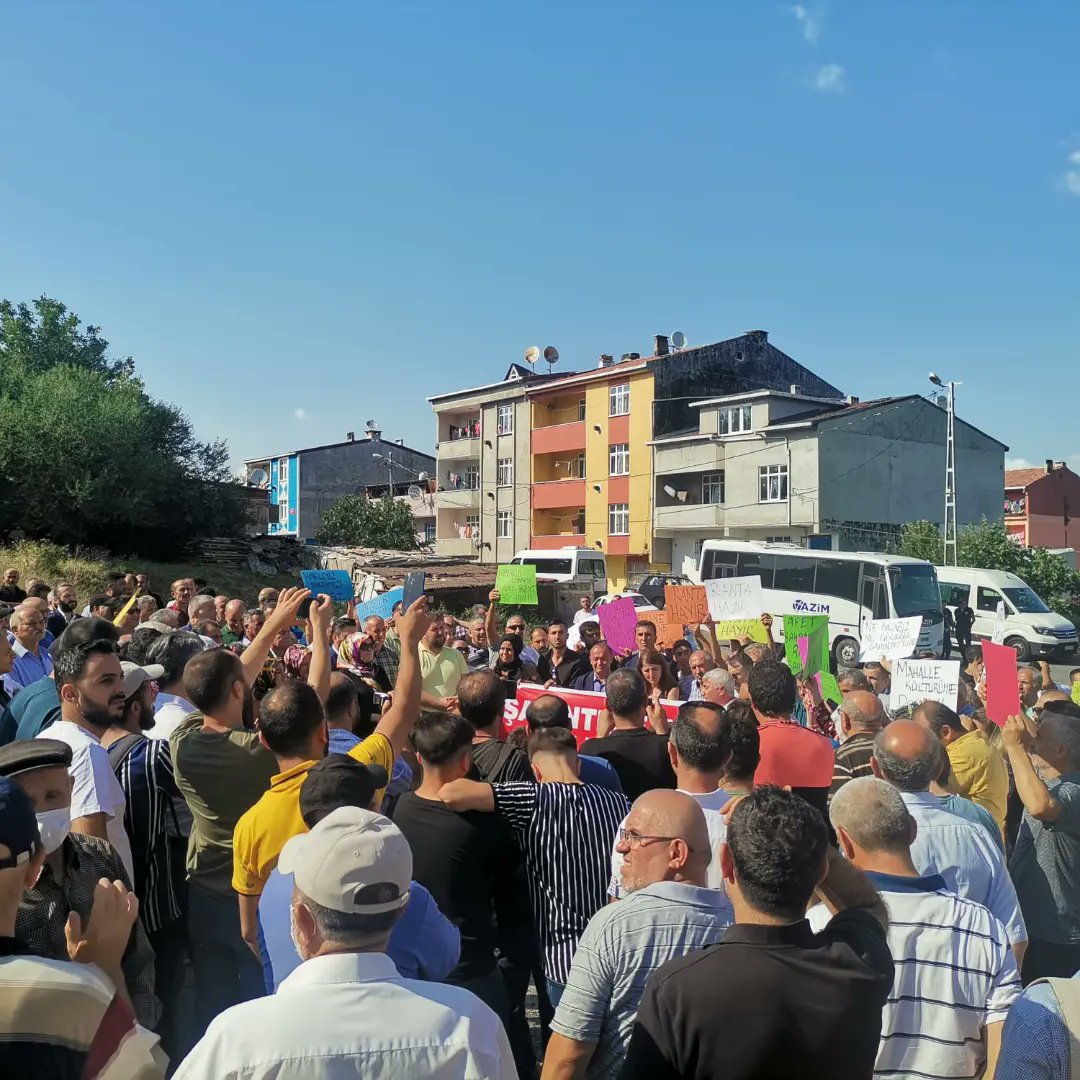 Şahintepe Halkı ‘Kanal İstanbul‘ Sürgününe Karşı Eylem Yaptı