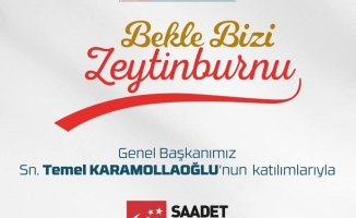 Saadet Partisi Genel Başkanı Temel Karamollaoğlu Zeytinburnu'n da
